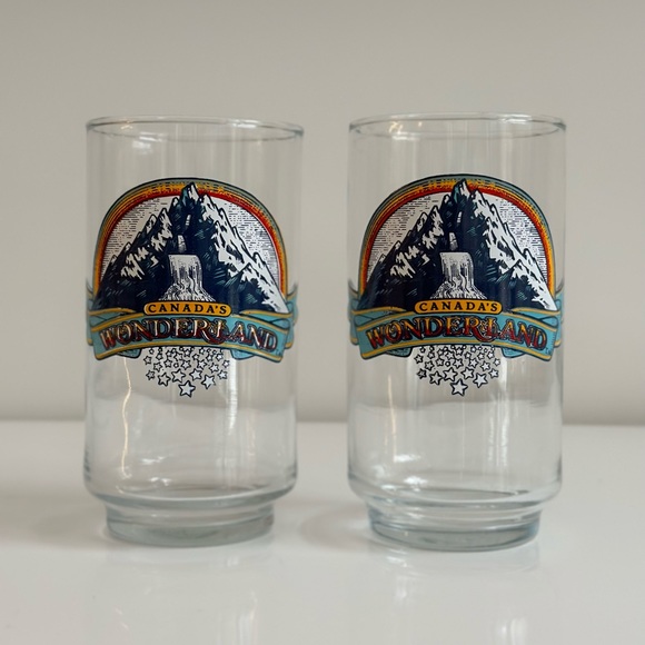 Dining Vintage Libey Glass Canadas Wonderland Glasses Poshmark